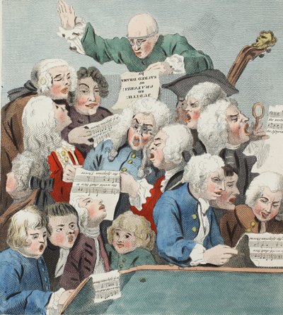 The Chorus or Rehearsal of the Oratorio of Judith, Illustration from 